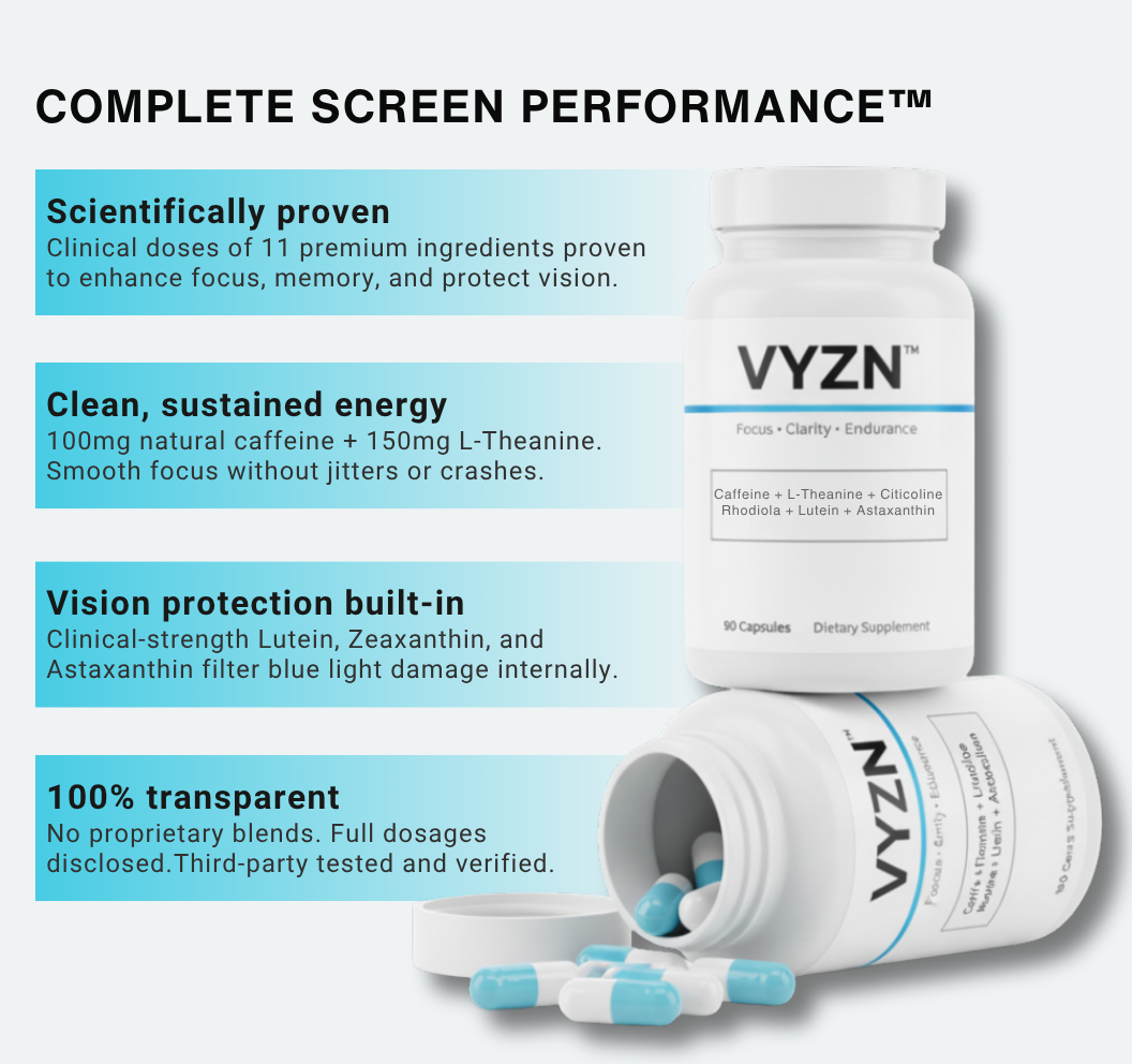 VYZN™ — Nootropic for Focus, Energy & Vision