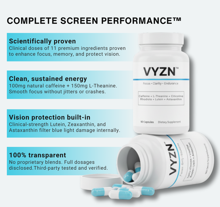 VYZN™ — Nootropic for Focus, Energy & Vision